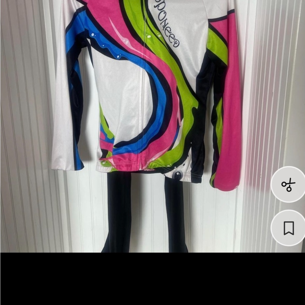 Colorful Long-Sleeve Cycling Jersey